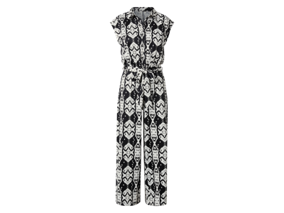 esmara Dames jumpsuit (Zwart/wit, M (40/42))