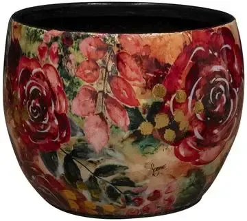 TS Pot Rose 9x7cm rood