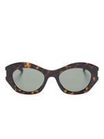 Saint Laurent Eyewear lunettes de soleil SL 634 Nova à monture papillon - Marron - thumbnail