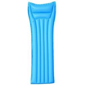 Bestway luchtbed basic - blauw - vinyl - 183 x 69 cm - luchtbed