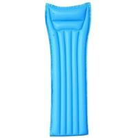 Bestway luchtbed basic - blauw - vinyl - 183 x 69 cm - luchtbed