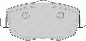 Remblokken set FDB1582
