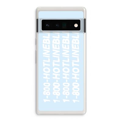 Hotline bling blue: Google Pixel 6 Pro Transparant Hoesje