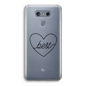 Best heart black: LG G6 Transparant Hoesje