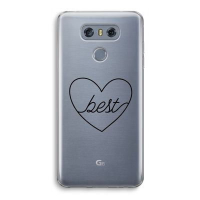 Best heart black: LG G6 Transparant Hoesje