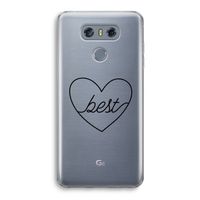 Best heart black: LG G6 Transparant Hoesje