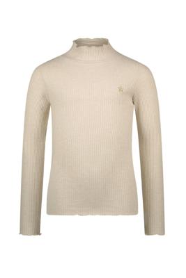 Like Flo winter top meisjes - beige - Eef - rib - glitter