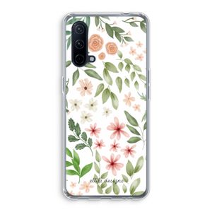 Botanical sweet flower heaven: OnePlus Nord CE 5G Transparant Hoesje