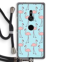Anything Flamingoes: Sony Xperia XZ2 Transparant Hoesje met koord