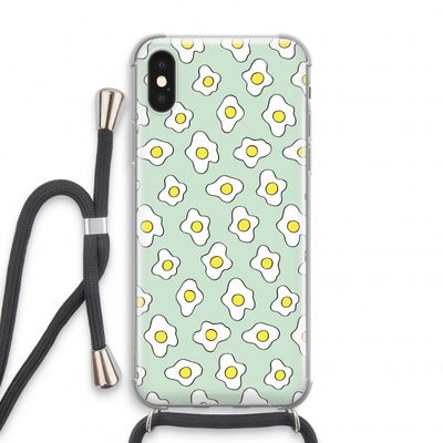 Spiegeleitjes: iPhone X Transparant Hoesje met koord