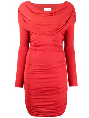 Giuseppe Di Morabito robe courte à col bénitier - Rouge