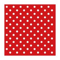 Ambiente Servetten - rood met witte stippen - 20x stuks - Spaans Ambiente Servetten - rood met witte stippen - 20x stuks - Spaans