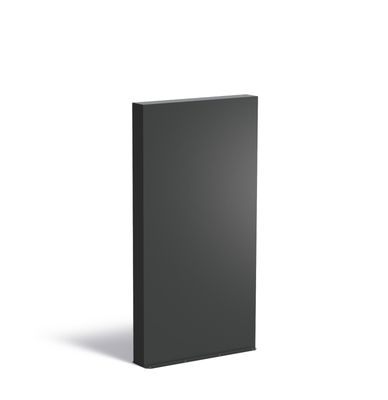 Aluminium muur 100x15x194cm.