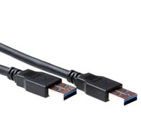 ACT SB0001 USB-kabel 3 m USB 3.2 Gen 1 (3.1 Gen 1) USB A Zwart