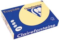 Clairefontaine Trophée Pastel, gekleurd papier, A4, 120 g, 250 vel, kanariegeel - thumbnail