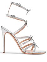 Giambattista Valli sandales Love Bow 105 mm en cuir - Argent - thumbnail