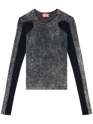 Diesel haut T-Lastek à effet délavé - Gris