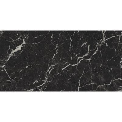Vloertegel Ape Grupo Black Hispania 60x120 cm Gepolijst Zwart Marmerlook Ape Grupo