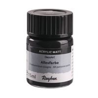 Acrylverf/hobbyverf zwart 15 ml hobby materiaal - Hobbyverf - thumbnail