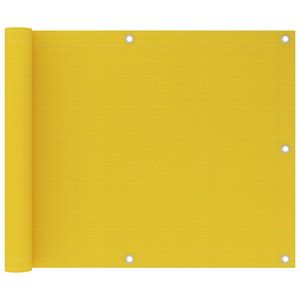 VidaXL Balkonscherm 75x600 cm hdpe geel