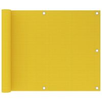 VidaXL Balkonscherm 75x600 cm hdpe geel