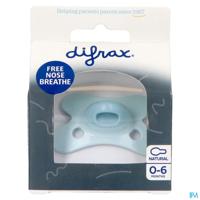 Difrax Fopspeen Natural 0-6m Special Edit. Blue