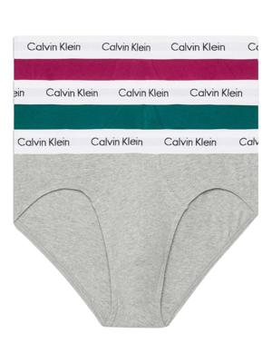Calvin Klein - 3p Hipbrief - Cotton Stretch - MXE, Maat:S