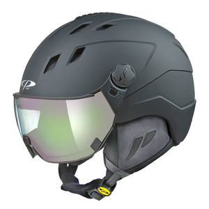 CP Corao skihelm zwart met meekleurend vizier (4 Keuzes)