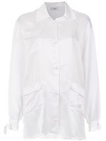 Amir Slama t-shirt oversize en soie stretch - Blanc