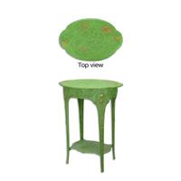 A GREEN CAST IRON ART NOUVEAU FLOWER TABLE