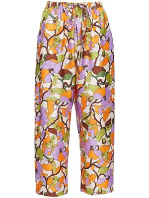 La DoubleJ pantalon à fleurs - Multicolore
