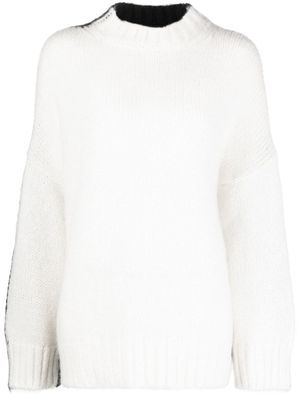 JW Anderson pull à design color block - Blanc