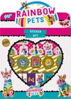 Stickerset totum rainbow pets | 12 stuks