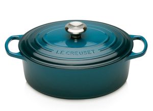 Le Creuset Braadpan Signature - Ovaal - Deap Teal - ø 29 cm / 4.7 liter