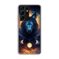 Wolf Dreamcatcher: Samsung Galaxy S21 Ultra Transparant Hoesje