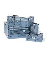 HEMA Klapkrat letterbord recycled donkerblauw (donkerblauw)