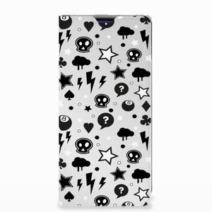 Mobiel BookCase Samsung Galaxy S10 Plus Silver Punk