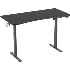 SpeaKa Professional Zit-sta-bureau Elektrisch in hoogte verstelbaar Hoogte: 730 tot 1210 mm (b x d) 1600 mm x 800 mm Zwart SP-EGD-300 SP-9960628