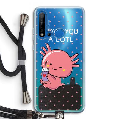 Love You A Lotl: Huawei P20 Lite (2019) Transparant Hoesje met koord