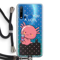 Love You A Lotl: Huawei P20 Lite (2019) Transparant Hoesje met koord
