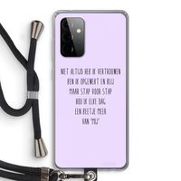 Zelfvertrouwen: Samsung Galaxy A72 5G Transparant Hoesje met koord