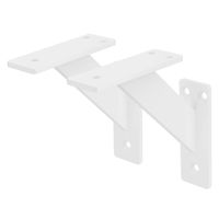 Plankdrager set van 2 120x120 mm wit aluminium ML design