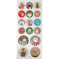 Creativ Company Stickers, kerstmis, vel 10x23 cm, ca. 16 stuk, 1 vel