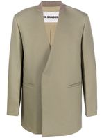 Jil Sander blazer en laine à boutonnière croisée - Vert - thumbnail