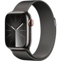 Apple Watch 9 Cell 41mm rvs grafiet Milanese Loop - thumbnail