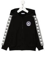 Dolce & Gabbana Kids hoodie à logo brodé - Noir - thumbnail