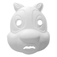Knutsel masker eekhoorn - 25 x 22 cm - papier mache - dierenmasker - hobby