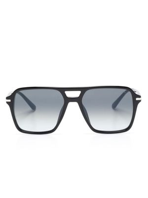 Prada Eyewear lunettes de vue à monture pilote - Noir