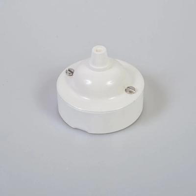 Witte dikke plafondkap 1 uitgang metaal lamp ophangen 65mm