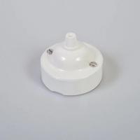 Witte dikke plafondkap 1 uitgang metaal lamp ophangen 65mm